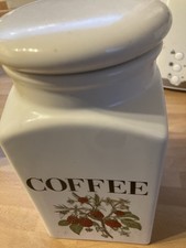 Kernewek Pottery Vintage Coffee Ceramic Cannister
