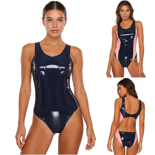 Women wet look swimwear - women's,