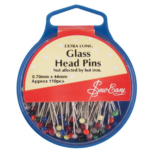 Sew easy glass - glass, pins