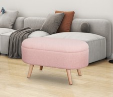 Large Boucle Teddy Ottoman