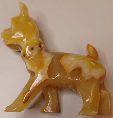 Carved caramel tan marble - carved,