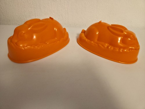 Vintage rabbit jelly - moulds, x2