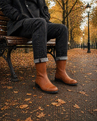 Vintage military style boots