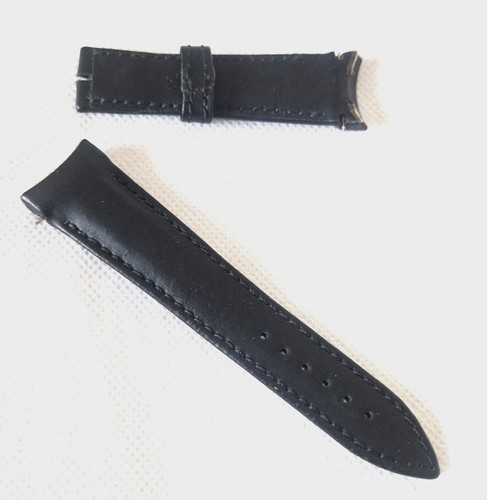 Breguet black leather - black, curved