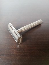 Vintage Gillette Flare Tip Super Speed DE Safety Razor K1 50s 60s Metal ANTIQUE