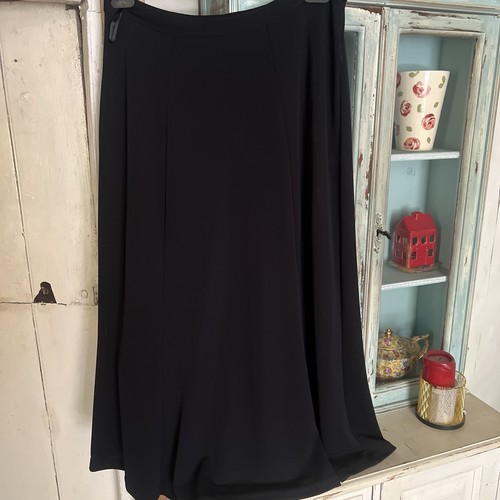Black midi skirt david - by,
