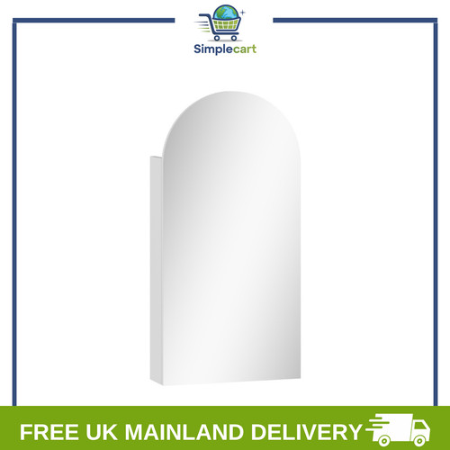 Arched bathroom mirror cabinet - bathroom,