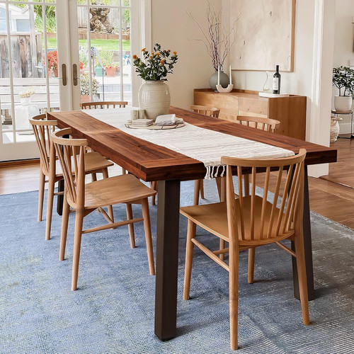 Rustic acacia wood dining - rustic,