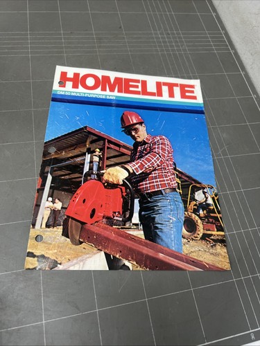 Vintage brochure homelite demo - brochure,