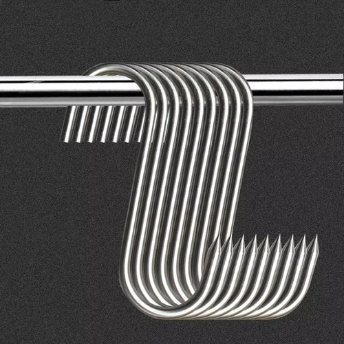 20pcs stainless steel hooks - stainless,