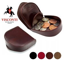 Coin Tray Purse Real Leather