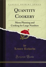 Quantity Cookery: Menu