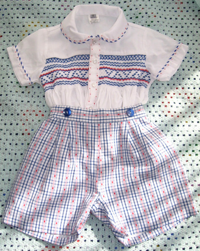 Smocked shorts set smart - smocked,