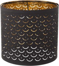 IKEA Nymo 44cm 17" Black & Gold Lampshade Light shade 003.772.10 16746 New