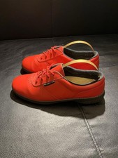 Free Step Red Leather Womens Flats Shock Absorber Shoes UK Size 4