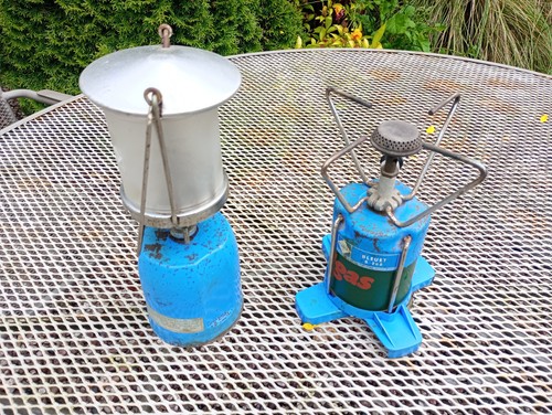 Vintage camping gaz lantern - gaz,