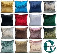 Crushed velvet cushion cover - crushed,