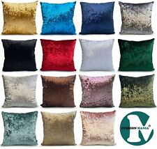 crushed velvet cushion cover