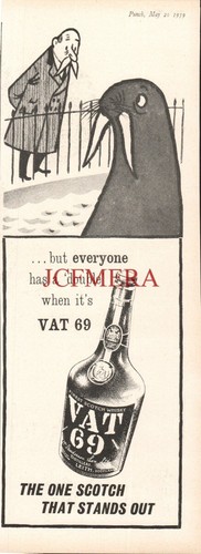 Vat scotch whisky walrus - 'vat,
