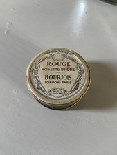 Bourjois Vintage Box Of Rouge, With Original Contents, Powder And Puff