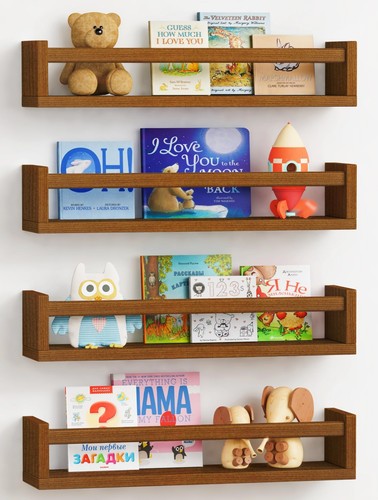 Dark wood nursery kids - dark,