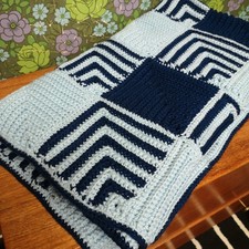 Blue Granny Squares Patchwork