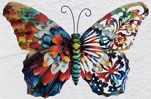 Butterfly wall art metal - wall,