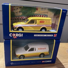 Corgi 91621 Ford Escort Red Star - MIB 1:36 & Ford Escort Shell Oil