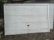 White Up & Over Garage Door With Frame
