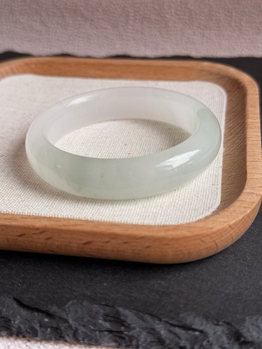 Icy translucent jade - icy, bangle