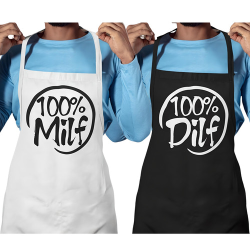 Couple apron set milf - couple, mum