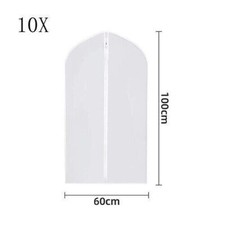 10Pcs Clear Polythene Garment