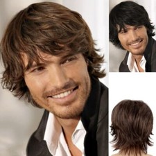 Trendy Men Wig Natural Fluffy