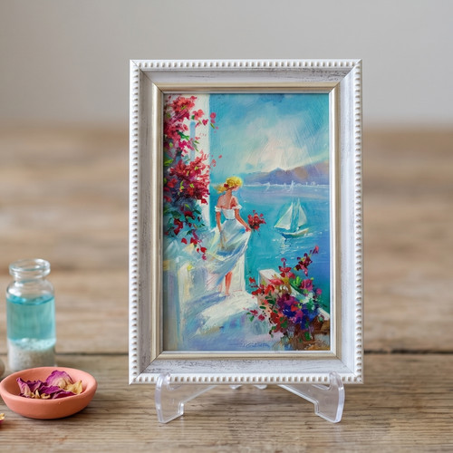 Woman sailboat original - woman,