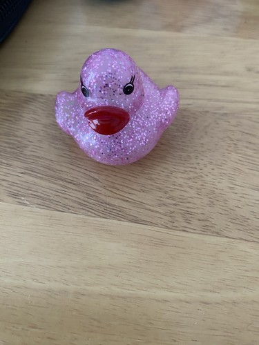 Pink glitter rubber - pink, 5.08