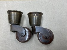 Antique Brass Cup Castors