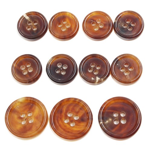 Genuine natural horn buttons - genuine,