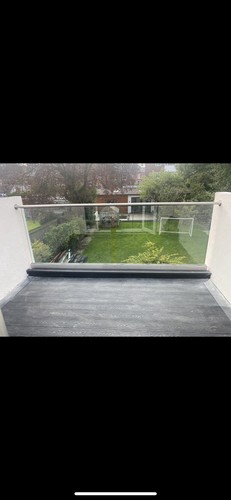 Glass balcony balustrade - glass,