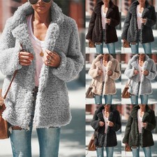 Womens Winter Faux Fur Coat