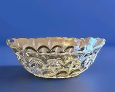 Large Mid Century Oval Crystal Serving Bowl or Centre-piece for jelly or fruit
