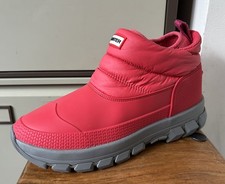 HUNTER ‘Intrepid’ Insulated Warm Nylon Ankle Snow Boot - Size 8 