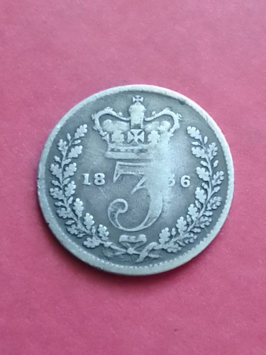 1836 silver threepence - ,