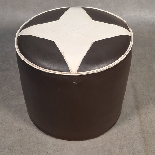 Vintage pouffe footstool - footstool, retro