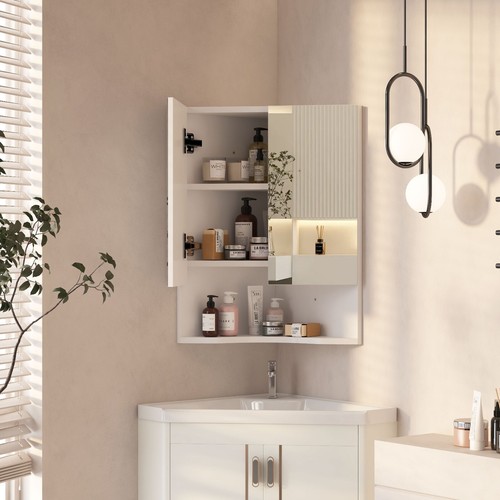 Bathroom wall corner cabinet - corner,