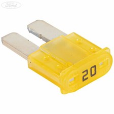 Genuine Ford 20 Amp 32 Volt Fuse Inline Blade Type Yellow 05/2018- 5218984