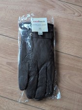 Brown Leather Gloves Size L