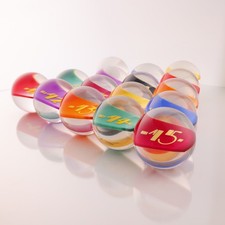 Clear Pool Billiards Balls Set