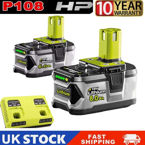 0ah for ryobi 18v one - 8.0ah,