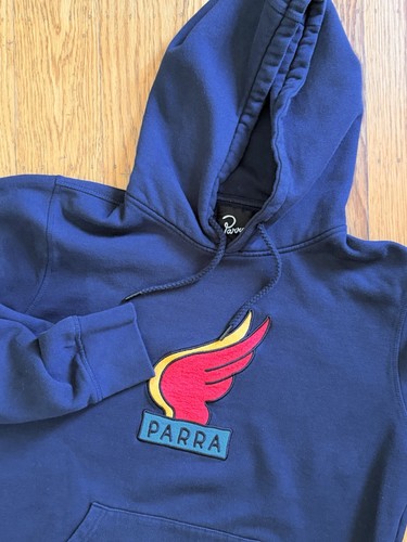 Parra hoodie men medium navy - hoodie, men's