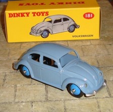 VOLKSWAGEN BEETLE CAR  - DINKY TOYS 181 - ATLAS EDITIONS REPRODUCTION